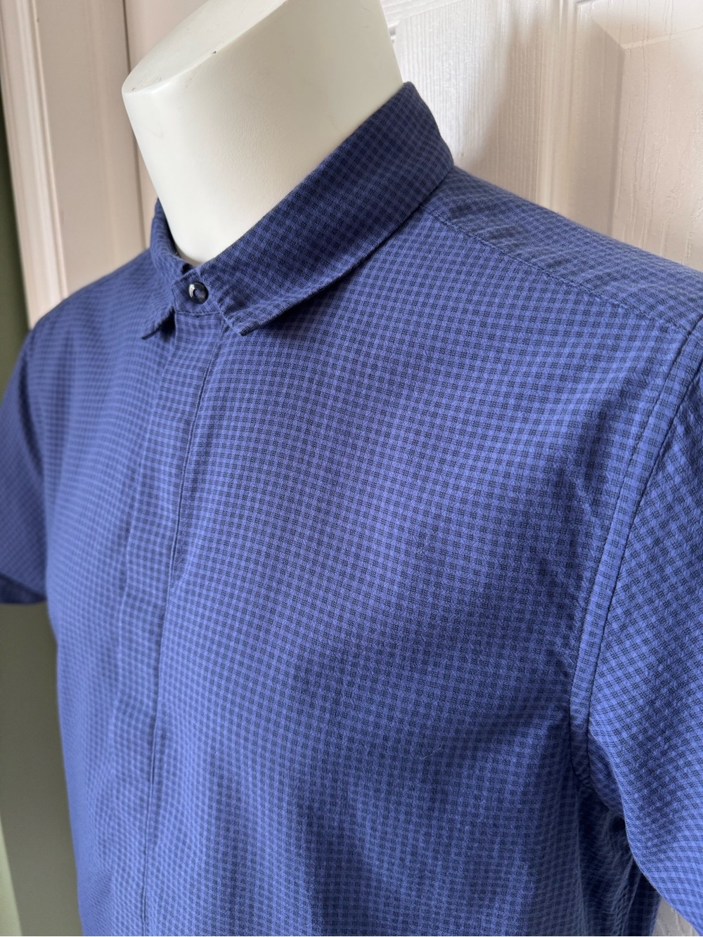 Mens Arcteryx Revvy Short Sleeve Snap Button Up Trekking Shirt Size Lage - Picture 5 of 13
